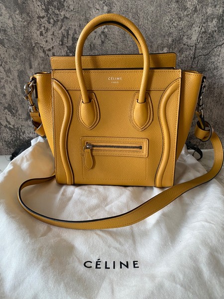Pre-Owned Celine Nano Luggage Bag Handbag Crossbody Bag Bags Calfskin SHW