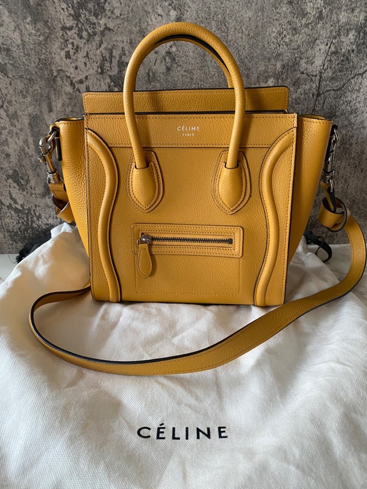 Pre-Owned Celine Nano Luggage Bag Handbag Crossbody Bag Bags Calfskin SHW