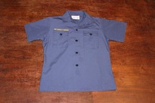 Boy Scouts of America BSA Youth Shirt Blue Medium Plain No Patches Short Sleeve