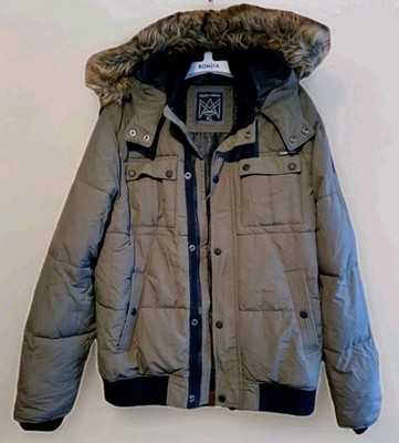 Winterjacke Herren XL OLIV Top Zustand von ''MUCH MORE'' abnehmbares FELL