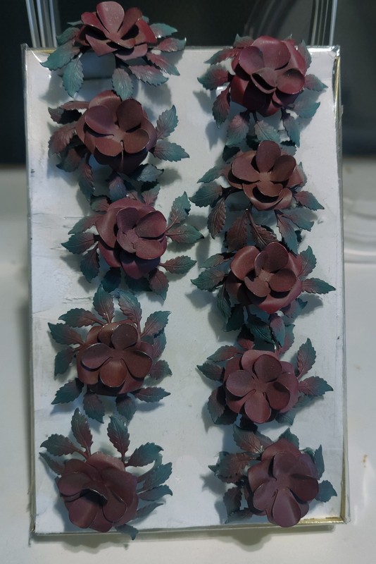 Set Of 10 Dusty Rose Metal Napkin Rings Table Decor 