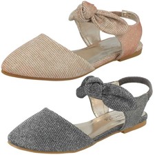 Spot On Girls Closed Pointed Mules