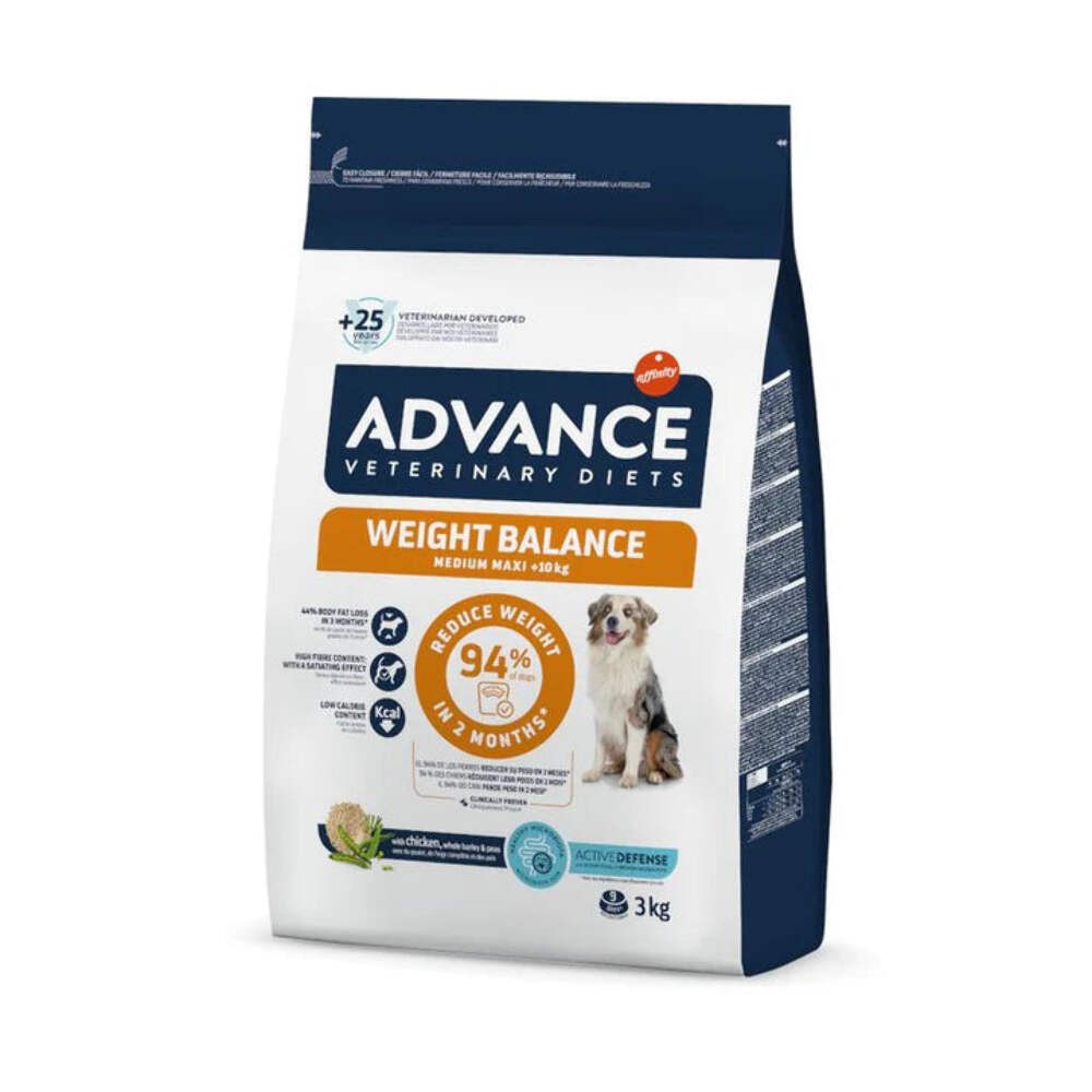 ADVANCE Veterinary Diets Weight Balance Medium Maxi - Cibo secco per cani adulti media/maxi controllo peso 3 Kg - Immagine 2