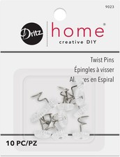 Clear Head Upholstery Twist Pins for Arm Covers  Slipcovers 10 pins 