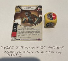 Star Wars Destiny - Legacies - Greedo, Unlucky Mercenary - w/Die