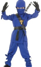 Childs Ninja Blue Costume Size XL 