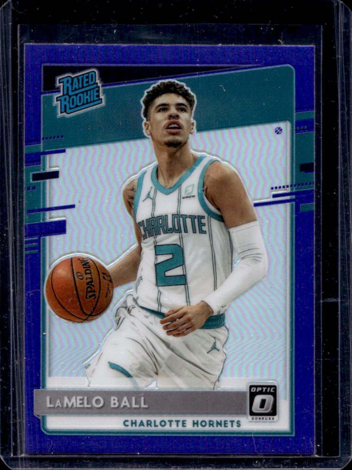 2020-21 Donruss Optic LaMelo Ball Purple Rookie RC #153 Hornets