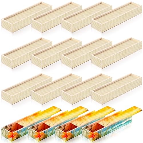 Box With Sliding Lid Rectangle Unpainted