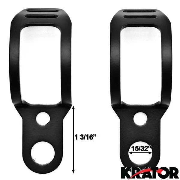 Montaje de horquilla de señal de giro de 30-37 mm para Harley Davidson Dyna Glide Low Rider Foto 3 de 4