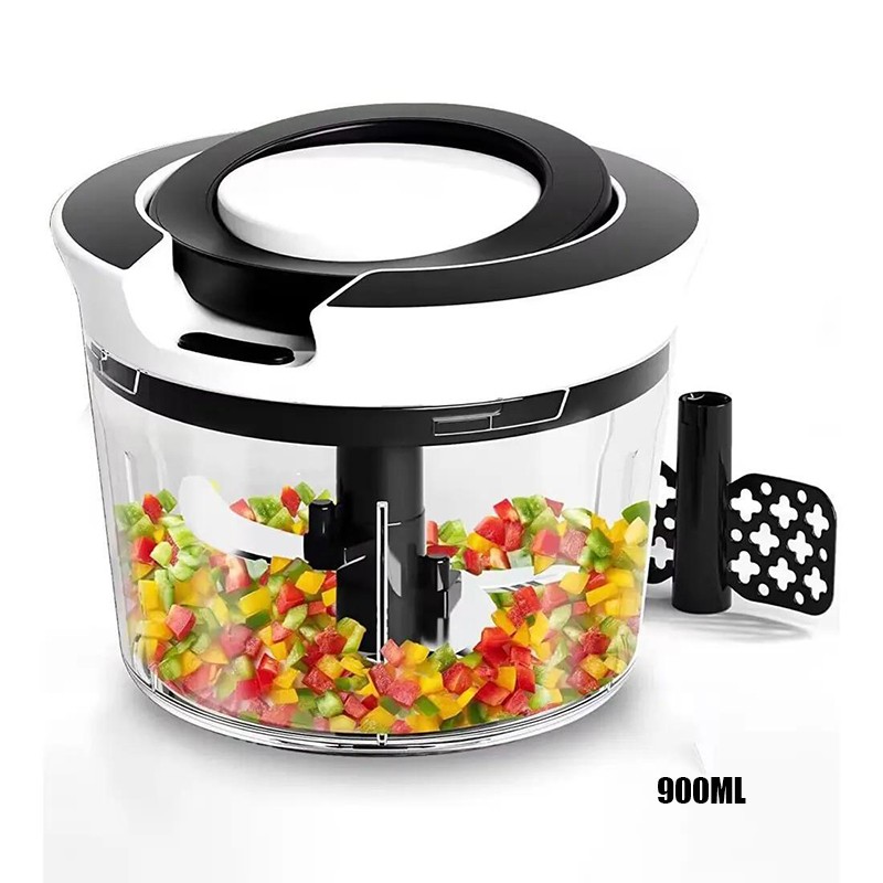 Manual Pull Cord Pulling Food Chopper Vegetable Garlic Slice