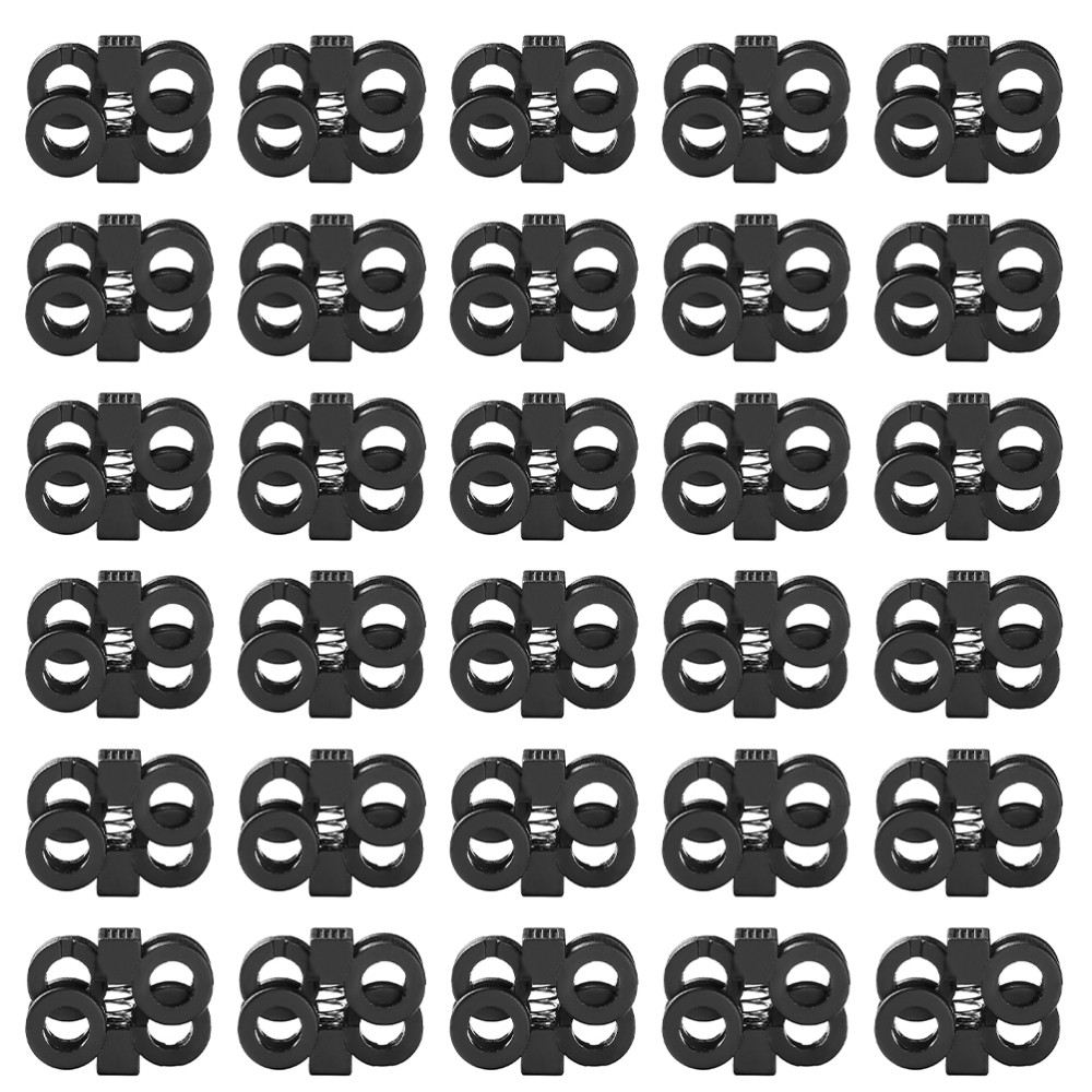 APL 30 Pezzi Fibbie per Lacci in Metallo Regolazione Antiscivolo per Sneakers Chiusure Scarpe