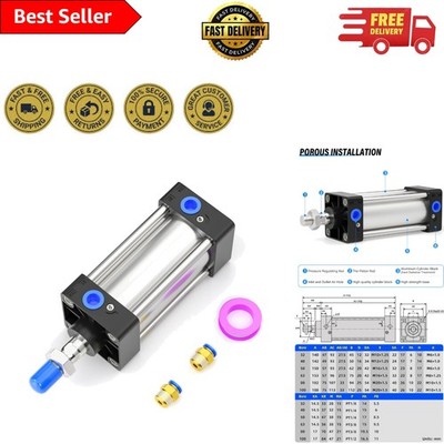 Efficient 63mm Bore Pneumatic Cylinder - 1.0 MPa Max Pressure, 3 Inch Stroke