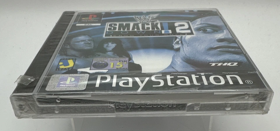 PS1 WWF SmackDown! 2, New And Factory Sealed - Image 3 of 4