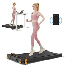 2 Side Walking Pad Treadmill with Incline Massage Function with Remote Control