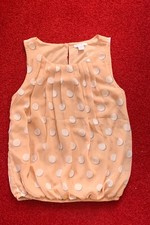 Amisu Shirt Top gepunktet rosé Damen Gr. XS 34 Damenbekleidung