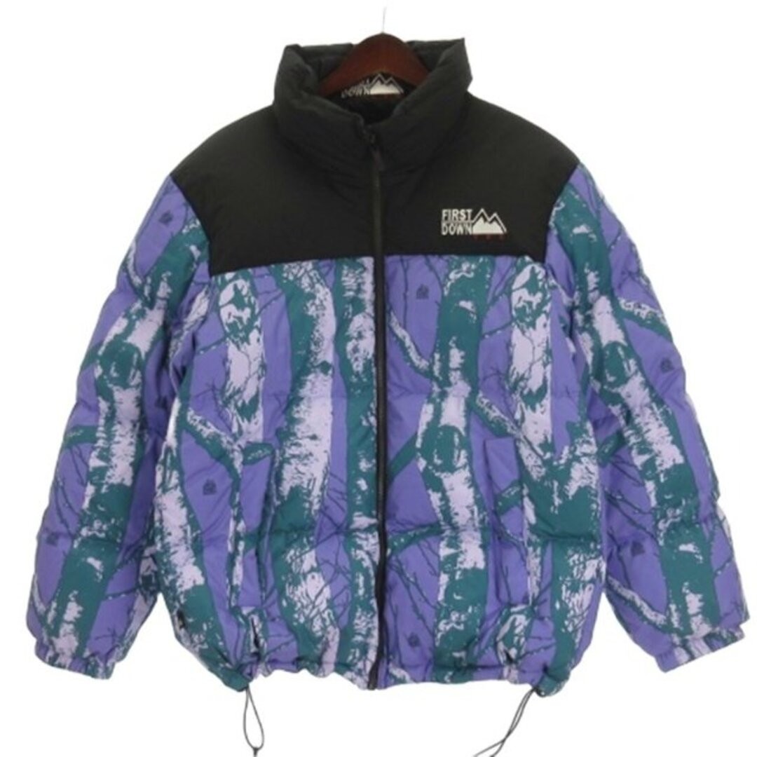 First Down BUBBLE JACKET Reversible Total Pattern… - image 1