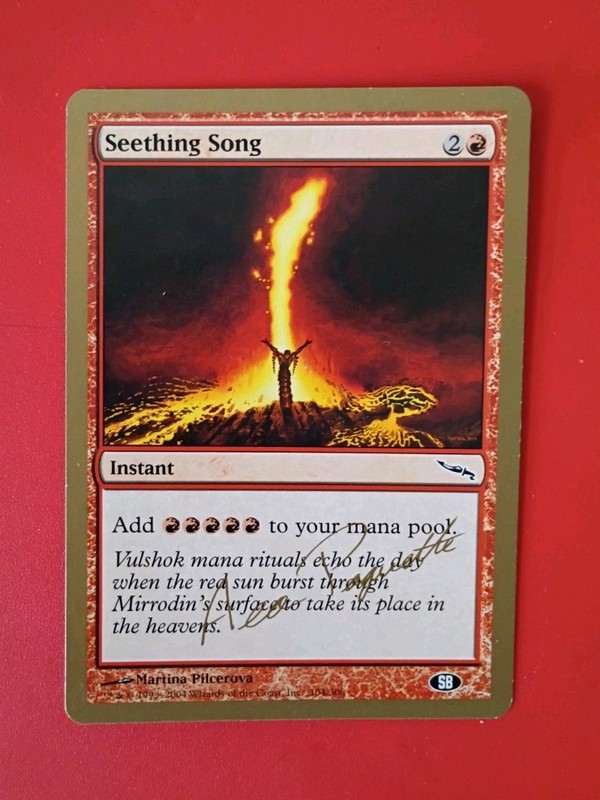 Seething Song - 2004 LP-EX Aeo Paquette (MRD) World Championship Magic MTG