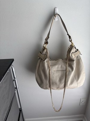 Extra Large Women's Leather Tote B Makowsky Brand Light Tan Ex Condion Clean   