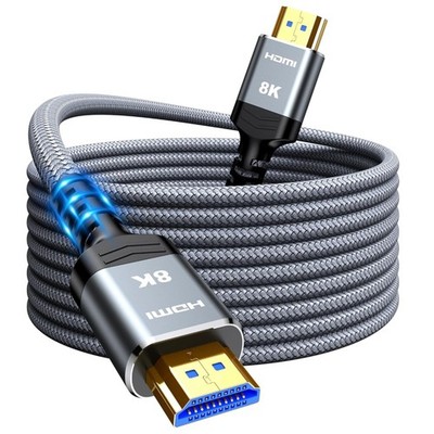 HDMI 2.1 Kabel 15M für 8K Gaming - Vergoldete Anschlüsse und eARC Unterstützung