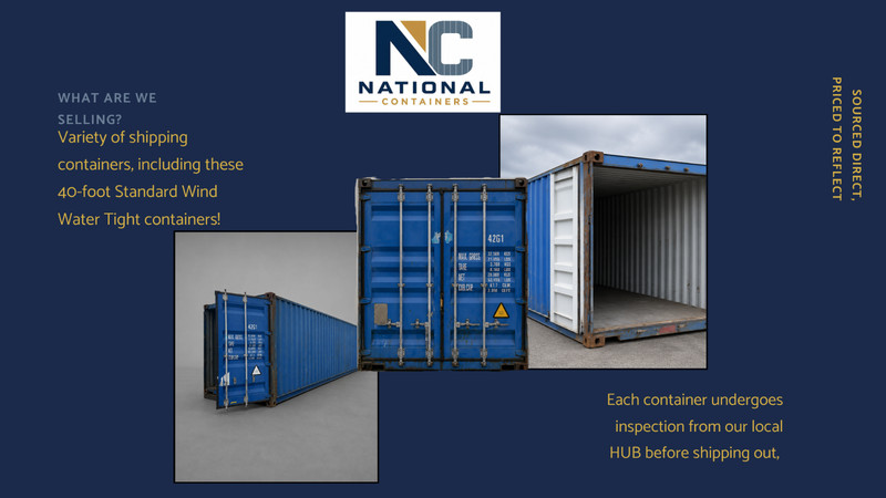 40FT Wind Water Tight Storage Container
