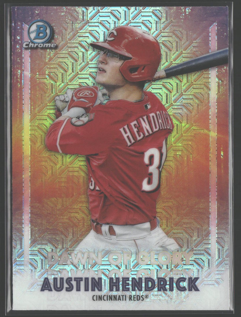 2021 Bowman Chrome #DG-15 Austin Hendrick Dawn of Glory Mojo