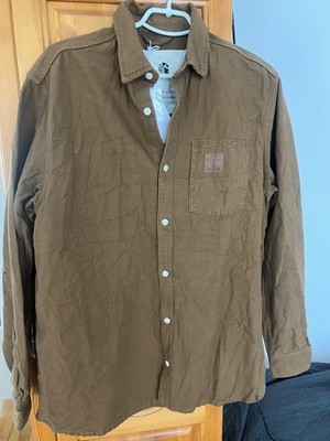 CARHARTT WIP x TOOGOOD Draughtsman Tony Button Down Shirt Brown Men M