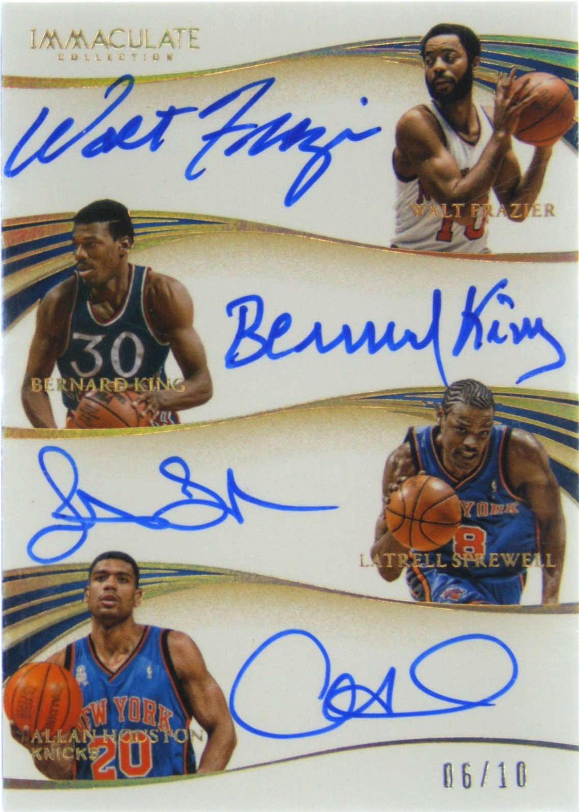 2019-20 Panini Immaculate Collection - Quad Autographs Latrell Sprewell ...