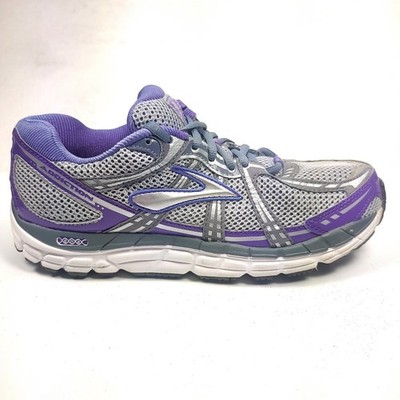 Brooks Addiction 11 DNA Shoe Women's 11 D Running Trainer Sneaker Silver Purple 