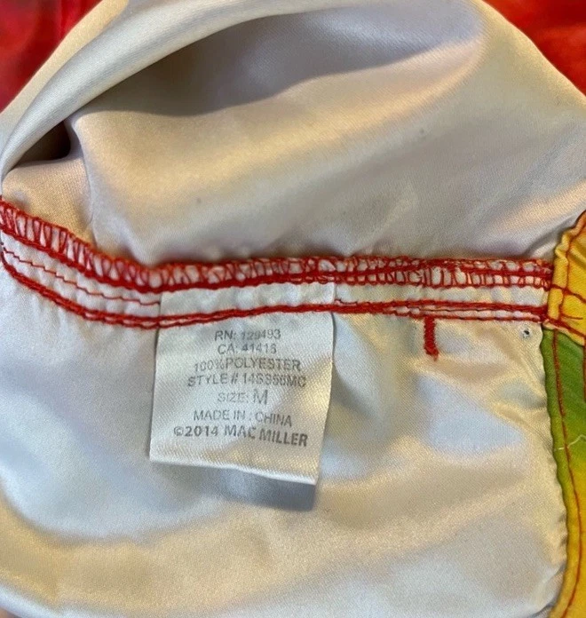 Mac Miller x Neff Swim Shorts Trunk Board shorts Medium Tie Dye Rare - Image 4 of 4