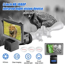 IR 850nm Night Vision Camera Infrared 5 inch PRO Hunting Sight Scope w/ Battery