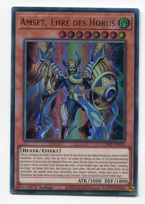 Yu-Gi-Oh! Amset Ehre des Horus Ultra Rare CH02-DE022