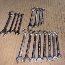 Vtg Craftsman 16 Pc. Midget Ignition Wrench Sae Metric Offset Combinaton Vtg Craftsman 16 Pc. Midget Ignition Wrench Sae Metric Offset Combinaton