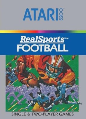 Real Sports Football Game For Atari 5200 Vintage