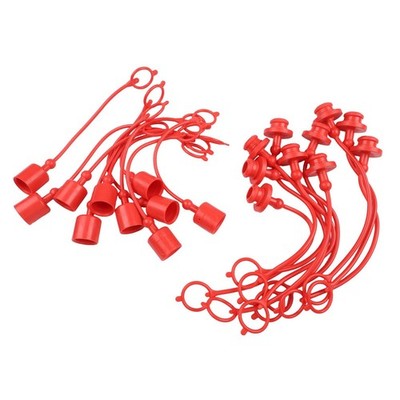 Hydraulic Quick Coupling Dust Caps Set 10 Piece 12 Inch for Male Internal Sc