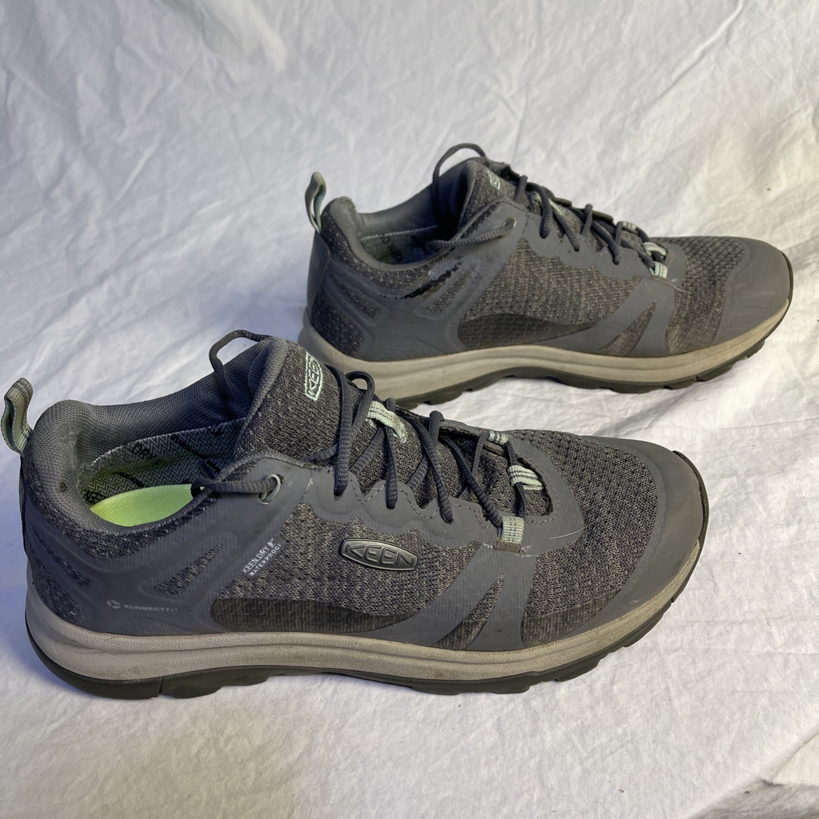 Scarpe Keen Konnectfit Keen Dry impermeabili da donna taglia 9 grigio azzurro 1022346