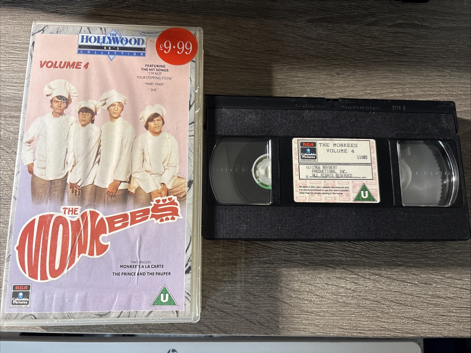 THE MONKEES - Volume 4 Television Series  :  VHS Video - Columbia Pictures : VG+