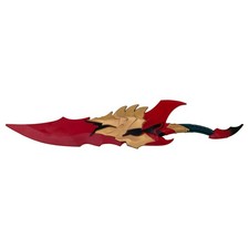 23.5 Inch Fantasy Foam Dagger Gold Cosplay Prop Costume Display Weapon