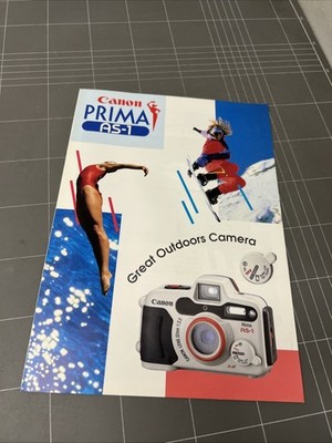 VINTAGE CAMERA BROCHURE PHOTOGRAPH 1990s CANON PRIMA AS-1 PHOTOGRAPHY