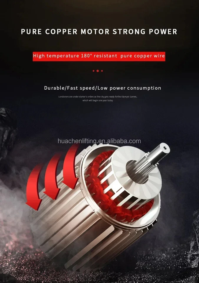 Haushaltsrenovierung Wagenheber Plattformlift 220 V Kompakter Schnellaufzug - Bild 4 von 4