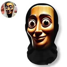3D Printed Full Face Mesh Mask Funny Cosplay Costume Party Adult Unisex Nylon