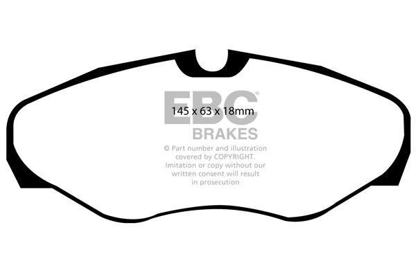 EBC DP21461 BRAKE PAD SET DISC BRAKE Front
