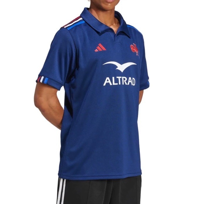 Adidas France FFR 24 / 25 Home Rugby Jersey Dark Blue JG3533 Mens