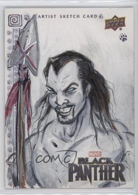 2018 Upper Deck Marvel Black Panther 1/1 Clint Hagler #SKT Auto Sketch l6f