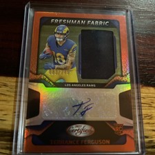 2025 Certified Football #FBC-TFN TERRANCE FERGUSON RC Auto Freshman Fabric /249