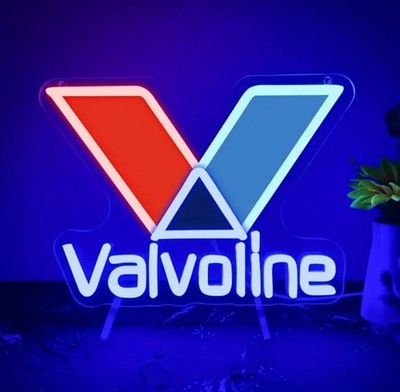 16''x11'' Valvoline Oil Gasoline Gas LED Neon Sign With Dimmer USB Powered Light