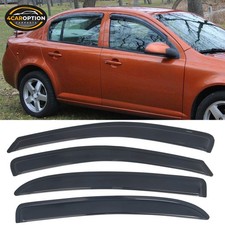 Fits 05-10 Chevy Cobalt Sedan Tape On Window Visors Rain Sun Guard Vent 4pc Set