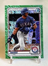 Leody Taveras 2020 Bowman Chrome Prospects #BCP-188 Green Shimmer Refractor /99
