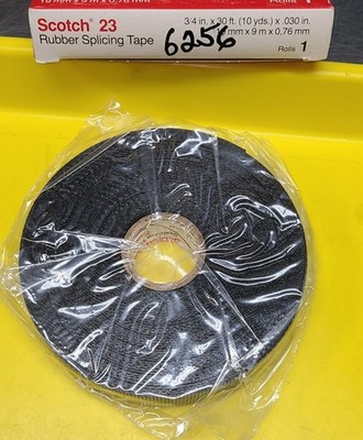 3M 7000007286 Scotch #23 Rubber Splicing Tape 23, 3/4'' x 10 Yds., Black