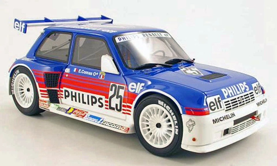 Rare 1987 Renault R5 Philips Super Production #25 E Comas 1/18 Otto OT049 UV1 MB - Image 3 of 4