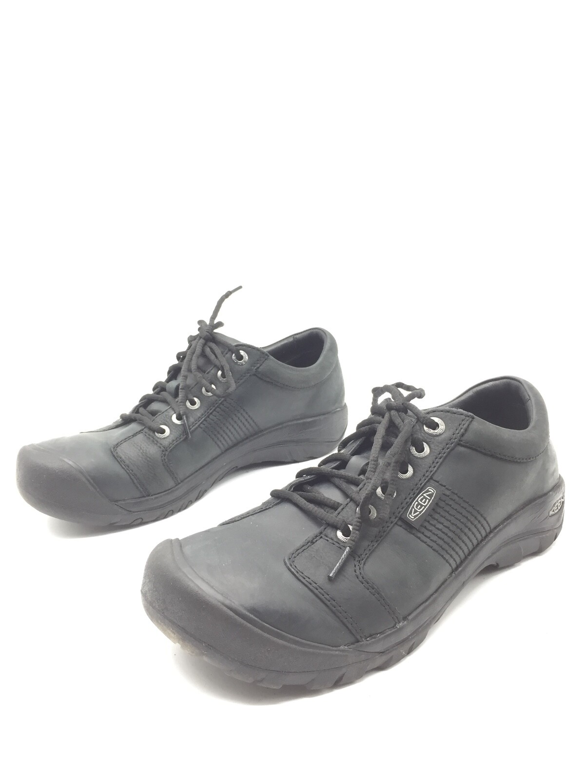 Keen Austin Zapatos De Cuero Negro Para Hombre T.46 US.12 UK.11